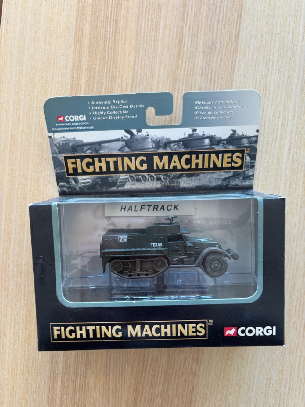 New in box Corgi Fighting Machines, M3A1 Half-Track Carrier,Korean War Series(P)